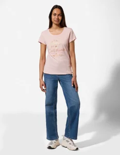 T-Shirt - Glitzerprint - rosa