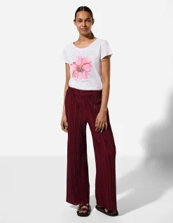 T-Shirt - Glitzerprint - weiß