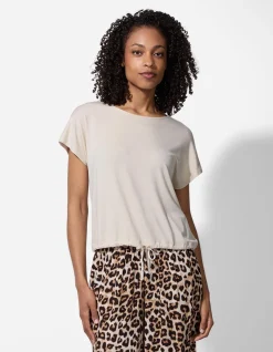 T-Shirt - Knotendetail - Beige
