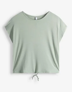 T-Shirt - Knotendetail - türkis