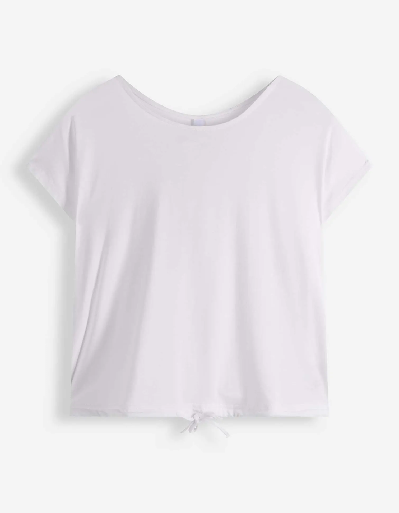 T-Shirt - Knotendetail - weiß