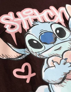 T-Shirt - Lilo & Stitch - dunkellila