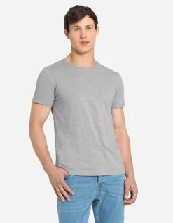 T-Shirt - Meliert - grau