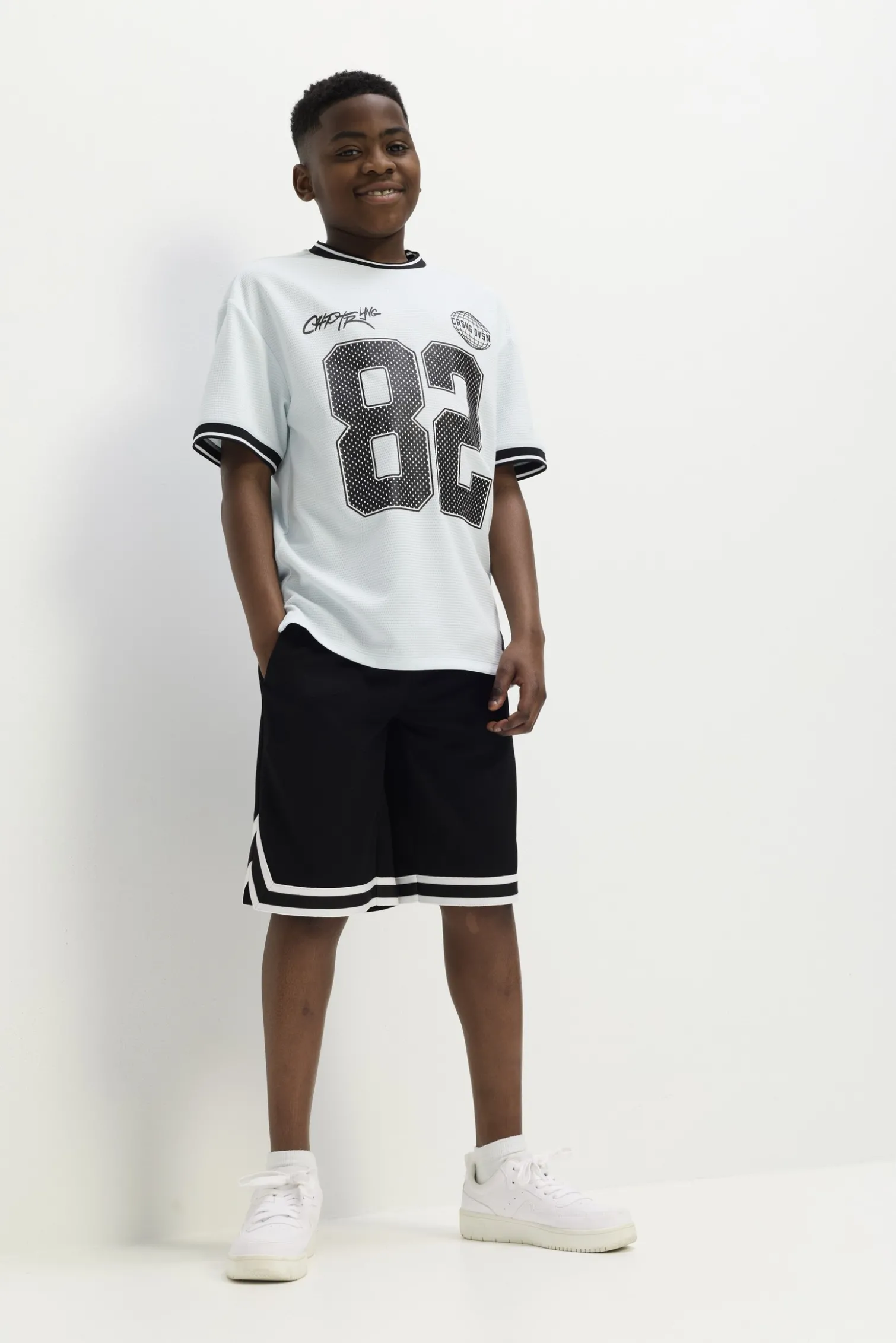 T-Shirt - Mesh - hellblau