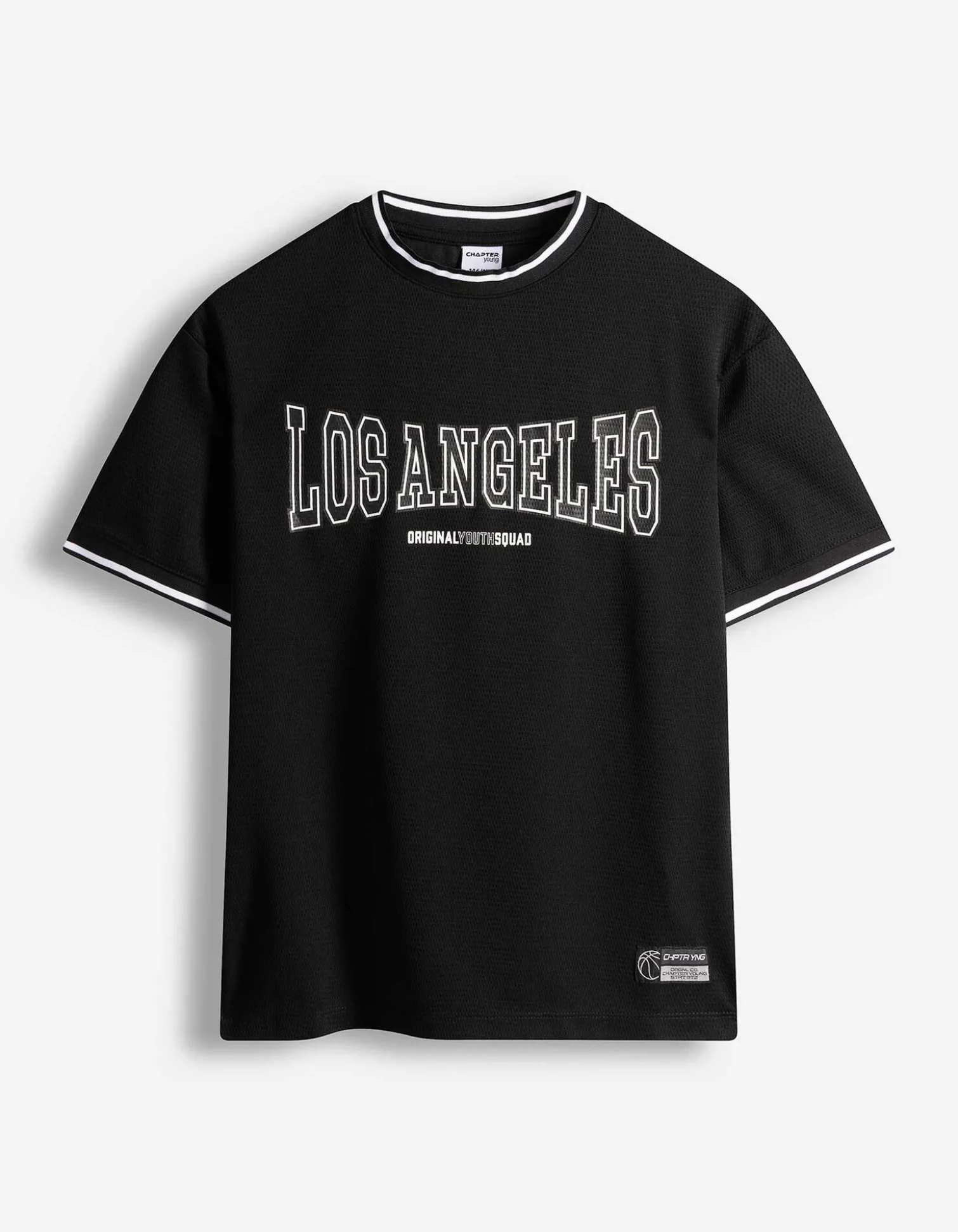 T-Shirt - Mesh - schwarz
