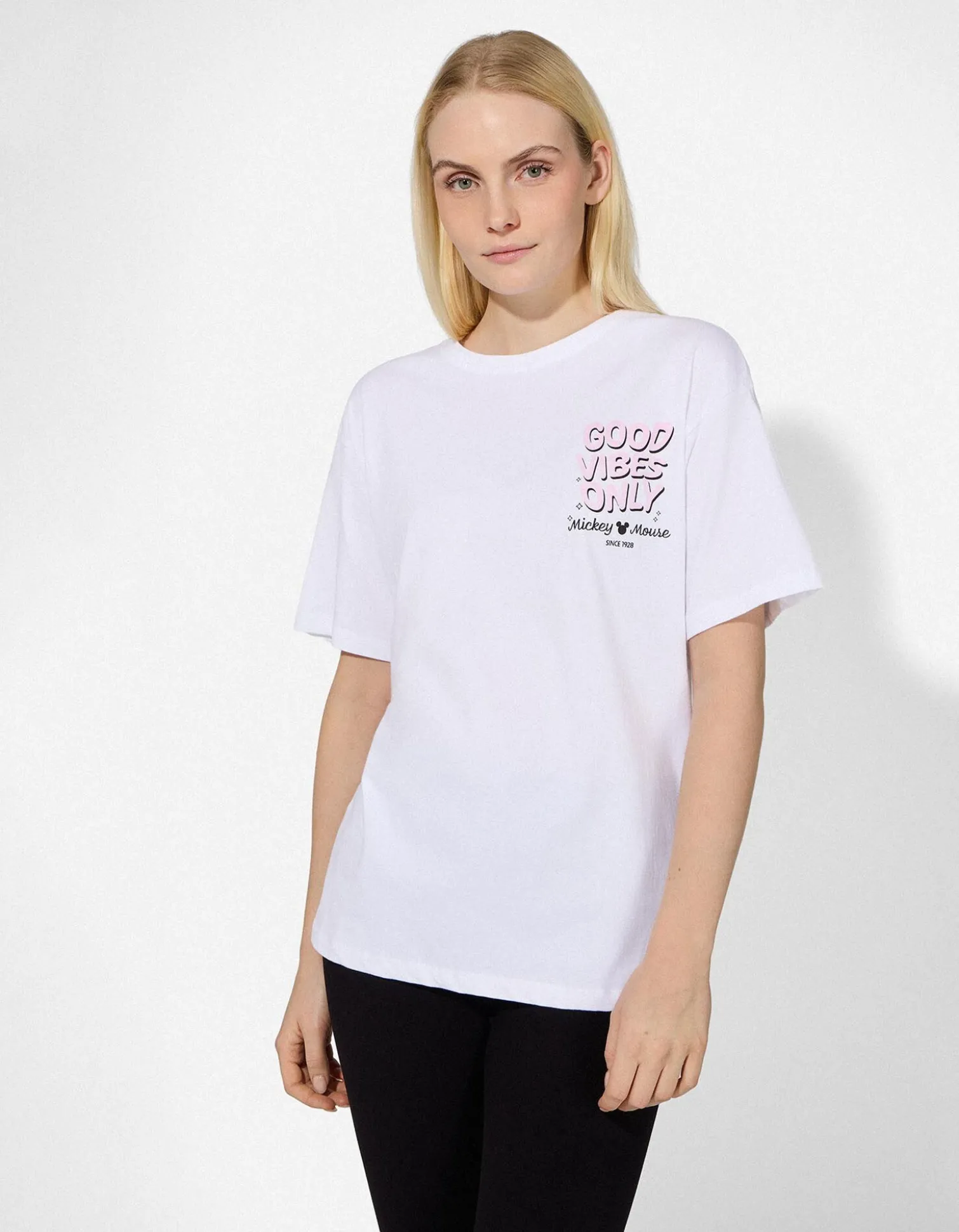 T-Shirt - Mickey Mouse - weiß