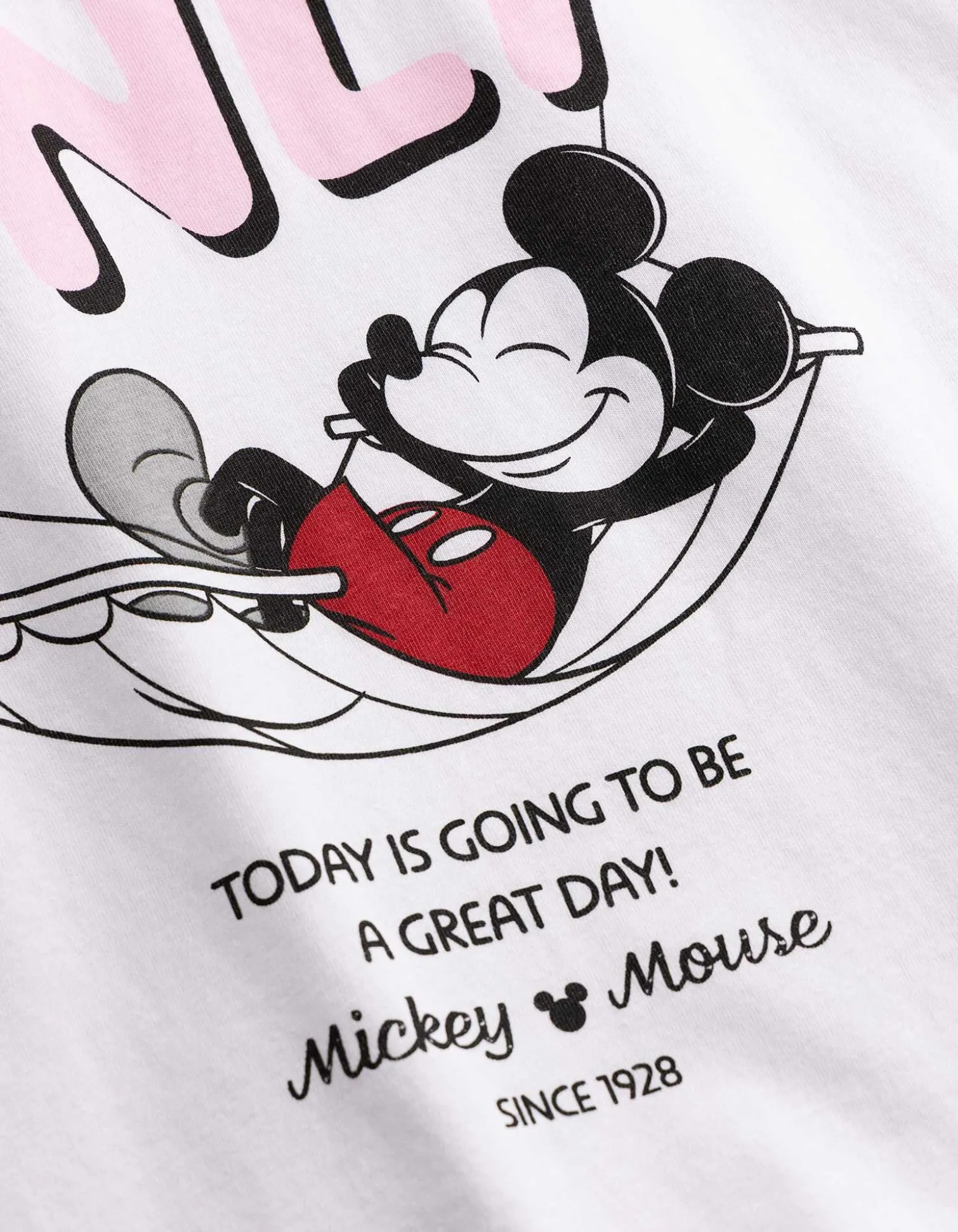 T-Shirt - Mickey Mouse - weiß