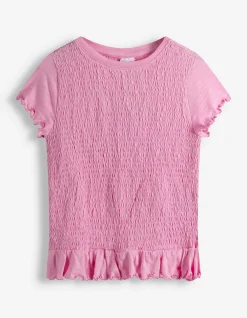 T-Shirt - Muschelsaum - rosa