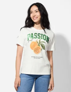 T-Shirt - Obst - weiß