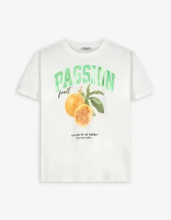 T-Shirt - Obst - weiß