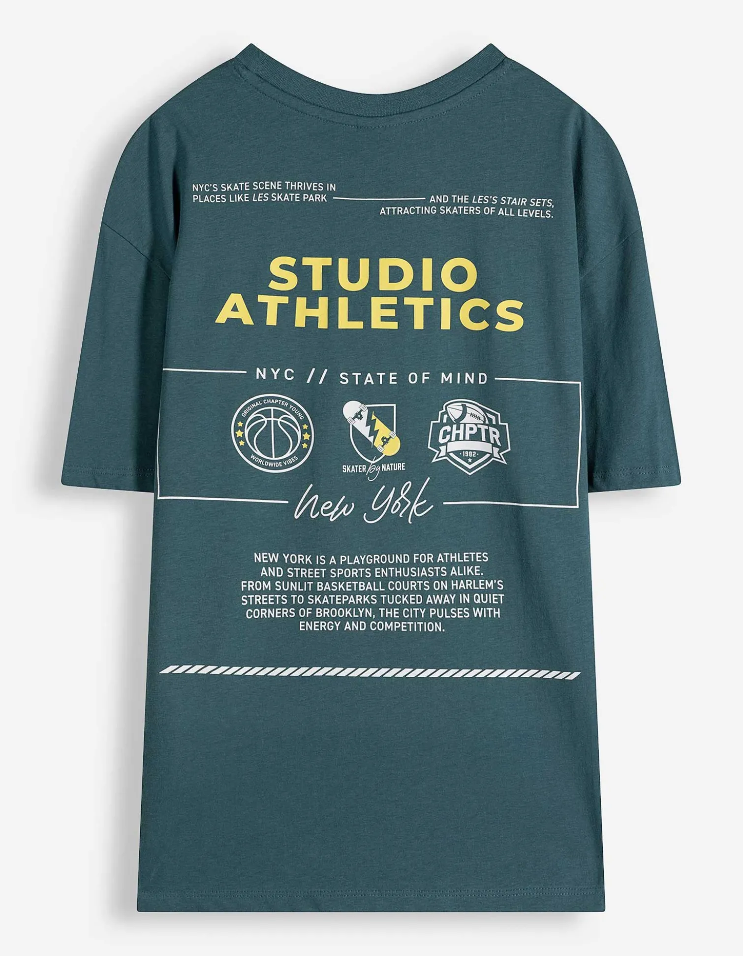 T-Shirt - Oversized Fit - dunkelgrün
