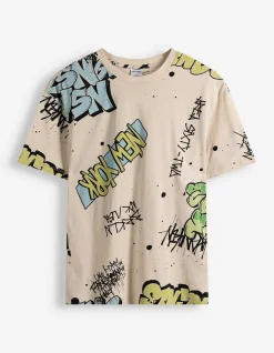 T-Shirt - Oversized Fit - hellgrau