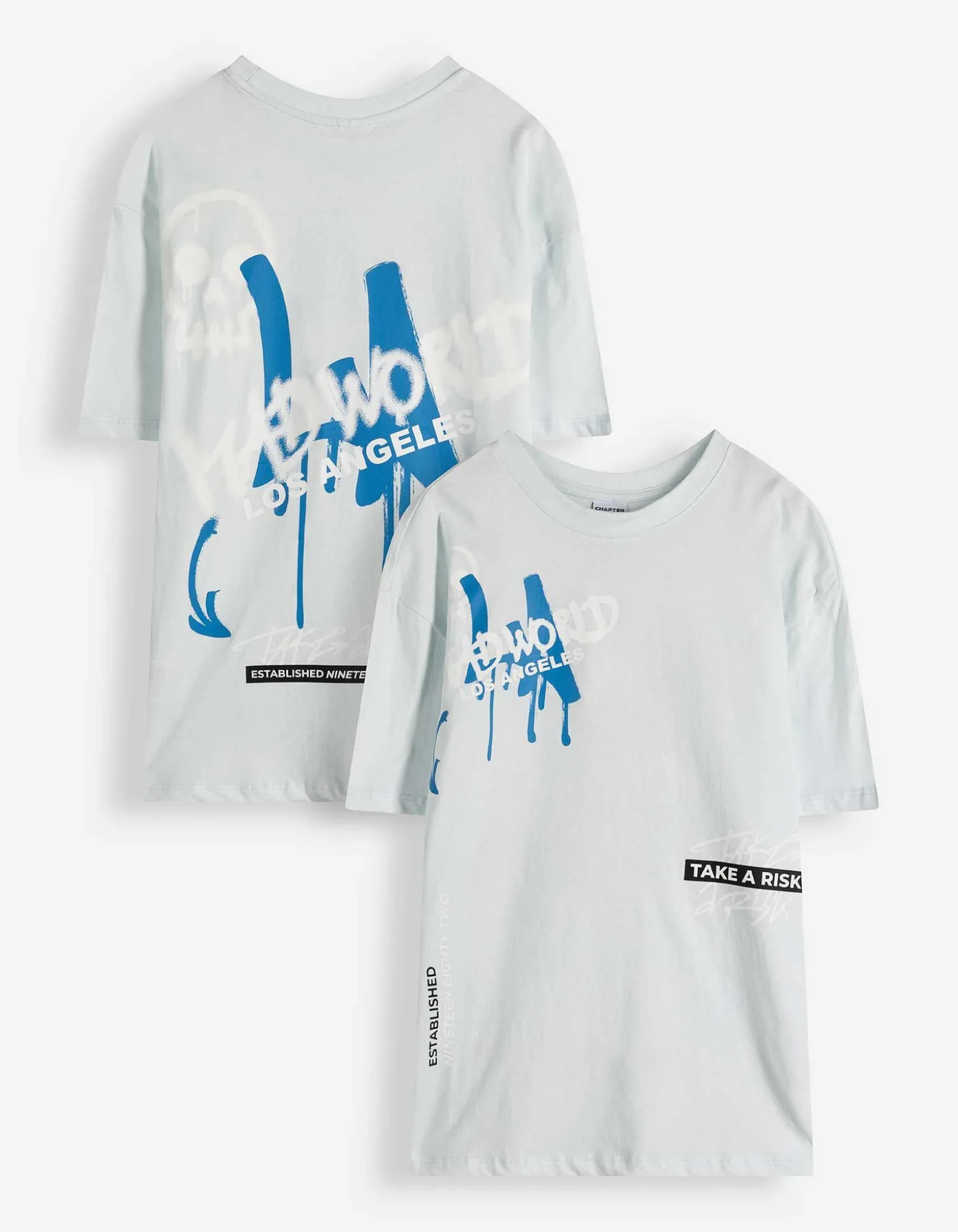 T-Shirt - Oversized Fit - hellblau