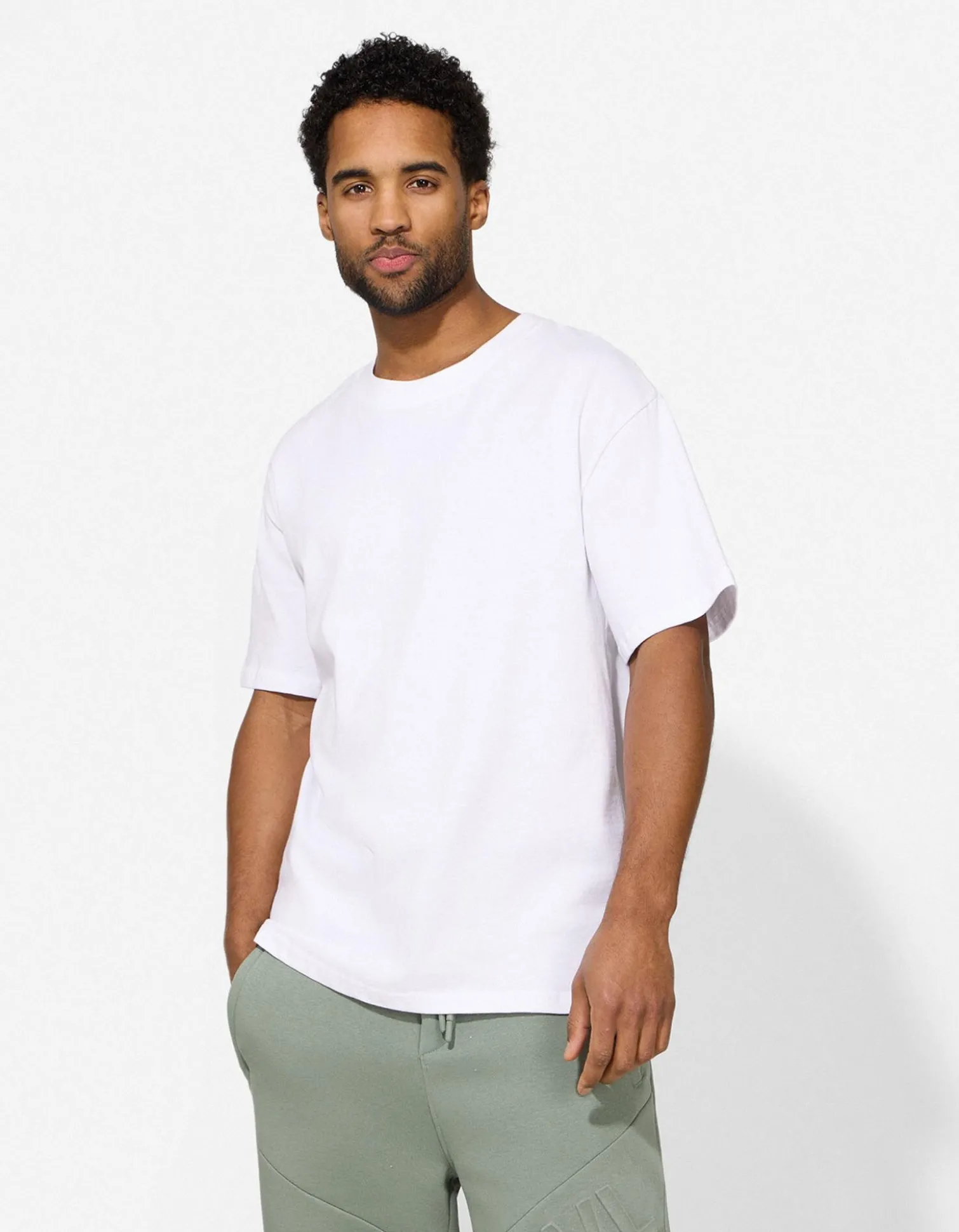 T-Shirt - Oversized Fit - weiß