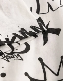 T-Shirt - Oversized Fit - weiß