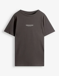 T-Shirt - Piqué - dunkelgrau