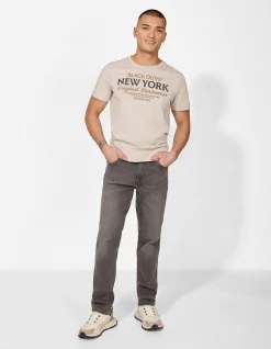 T-Shirt - Print - beige