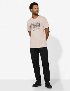 T-Shirt - Print - beige