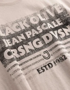 T-Shirt - Print - beige