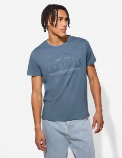 T-Shirt - Print - blau