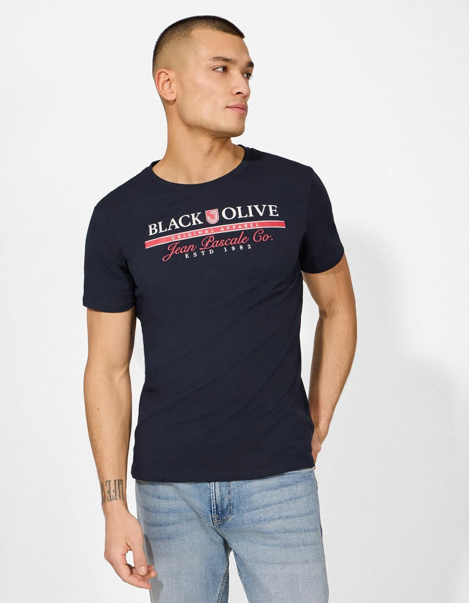 T-Shirt - Print - dunkelblau
