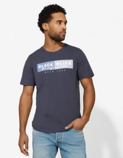 T-Shirt - Print - dunkelblau
