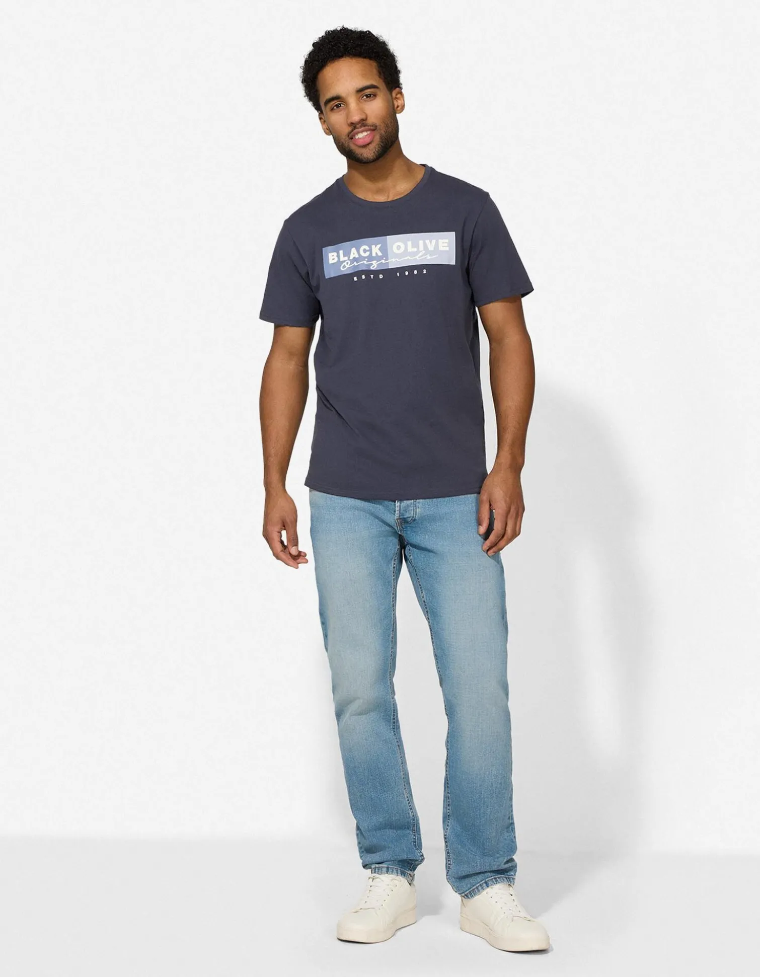 T-Shirt - Print - dunkelblau