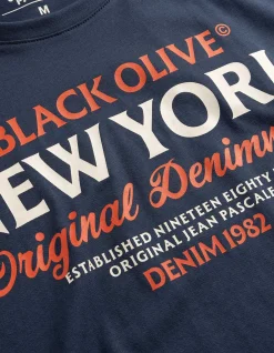 T-Shirt - Print - dunkelblau
