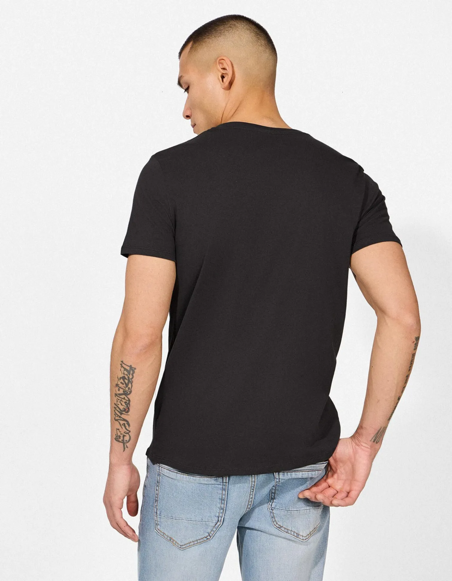 T-Shirt - Print - dunkelgrau