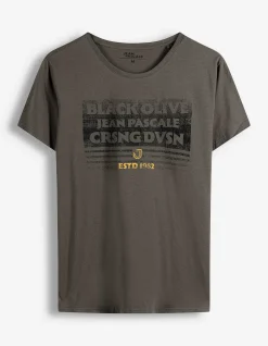 T-Shirt - Print - dunkelgrau