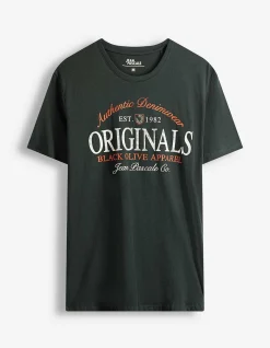 T-Shirt - Print - dunkelgrün