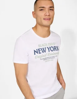 T-Shirt - Print - weiß