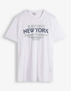 T-Shirt - Print - weiß