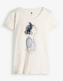 T-Shirt - Print - weiß