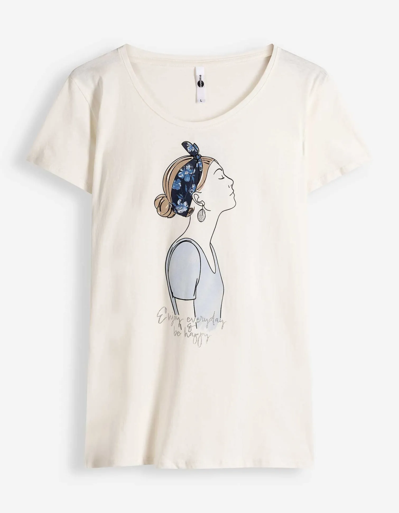 T-Shirt - Print - weiß