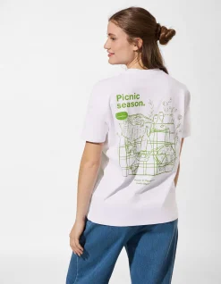T-Shirt - Print - weiß