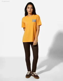 T-Shirt - Rückenprint - gelb