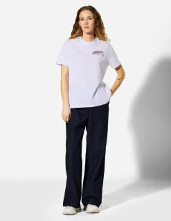 T-Shirt - Rückenprint - weiß
