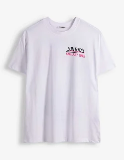 T-Shirt - Rückenprint - weiß