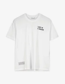 T-Shirt - Rückenprint - weiß