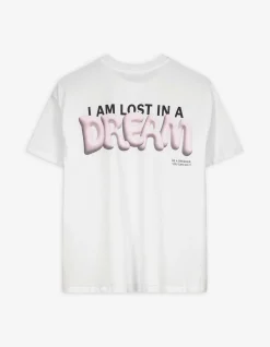T-Shirt - Rückenprint - weiß