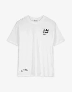 T-Shirt - Rückenprint - weiß