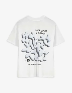 T-Shirt - Rückenprint - weiß