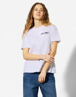 T-Shirt - Rückenprint - weiß