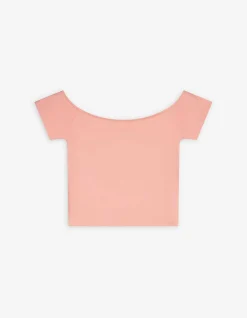 T-Shirt - Schulterfrei - orange