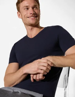 T-Shirt - Slim Fit - dunkelblau