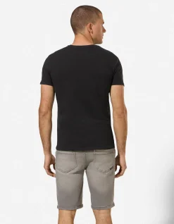 T-Shirt - Slim Fit - schwarz