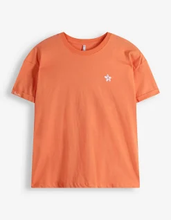 T-Shirt - Stickereien - hellrot