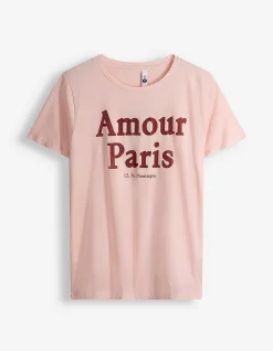 T-Shirt - Strasssteine - rosa