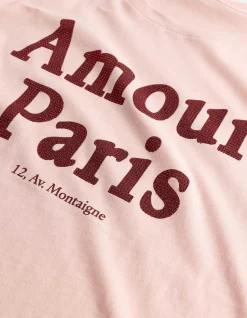 T-Shirt - Strasssteine - rosa